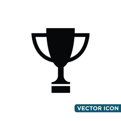 Simple Trophy Icon Design Template 