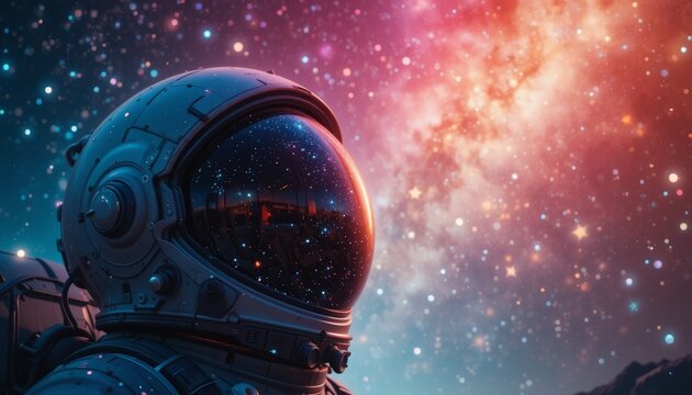 A Lone Astronaut in the Vast Universe