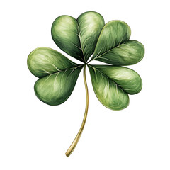 St. Patrick's Day Clover Clipart Vector Illustration