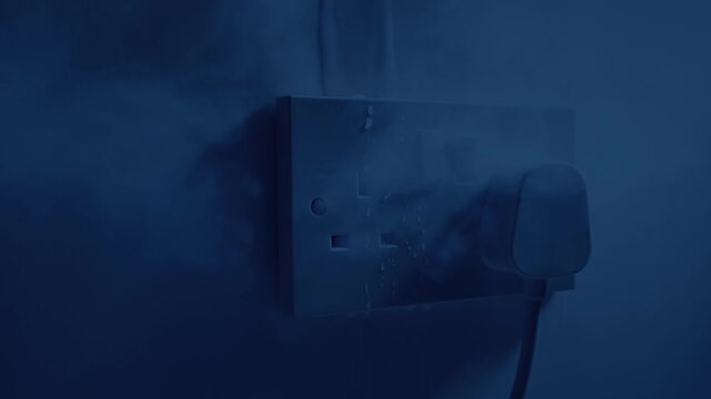 Water Leak Blows Fuse In Wall Socket
