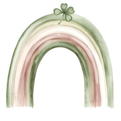 Pink & Green St. Patrick's Day Clipart Vector Illustration
