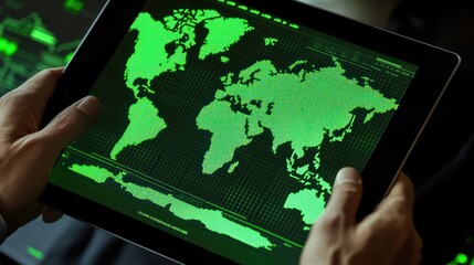 Global Data Network Visualization on Tablet