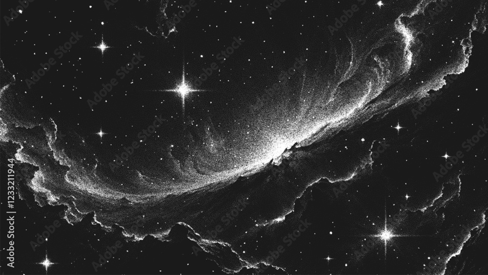 Leinwandbilder glowing fiery cosmic phoenix nebula emerging from stardust and gas clouds in deep space. ethereal sp