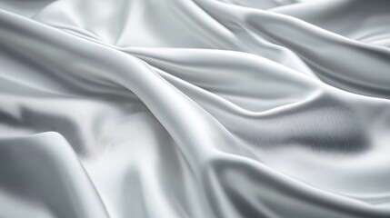 Fototapeta premium Draped Silver Fabric Soft Luxurious Texture