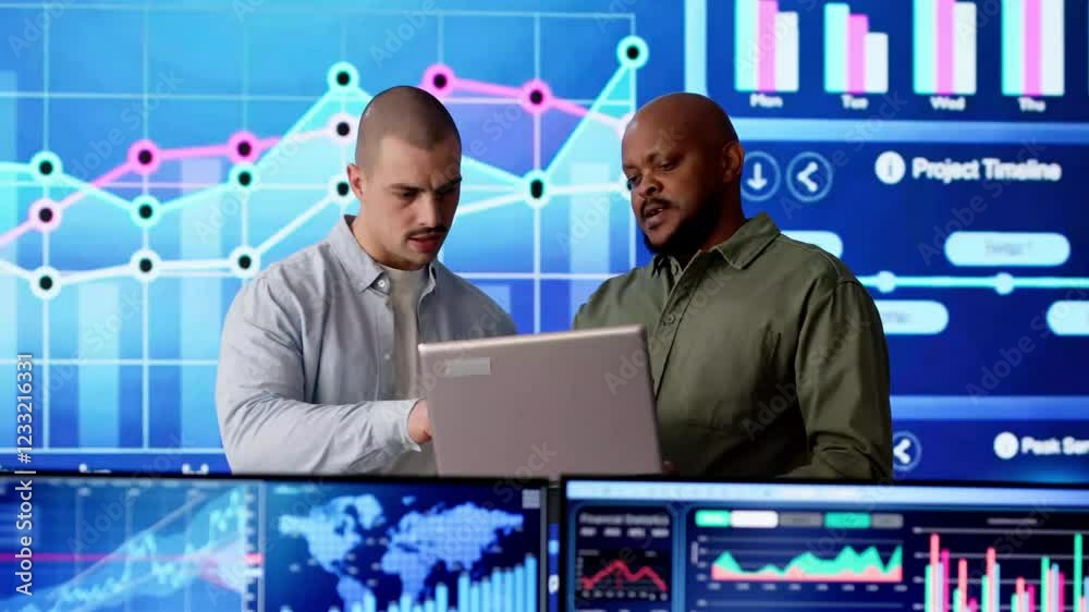 Poster Monitor Control Server At Data Center