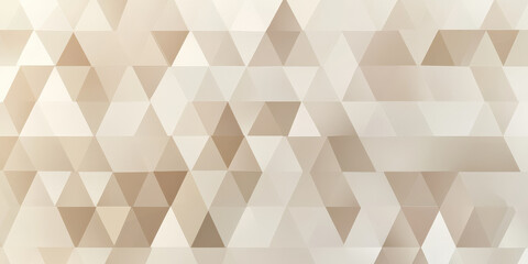 Fototapeta premium Ivory and taupe overlapping triangle patterns with smooth gradients for minimalist elegance.