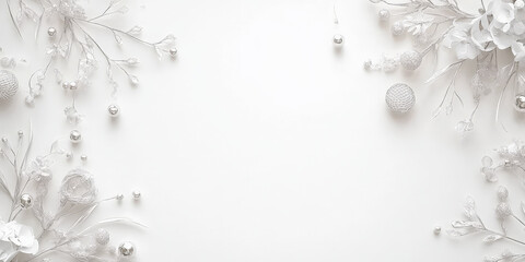 Light pearl white background with soft silver accents and delicate lines, perfect for high-end designs.