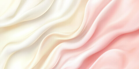 Obraz premium Elegant pastel gradient with pink, peach, and ivory tones blending smoothly into each other. Ideal for luxury invitations or banners.