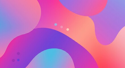 Obraz premium Abstract Fluid Forms: A mesmerizing abstract design composed of flowing, colorful shapes and gradients creates a vibrant, dynamic visual