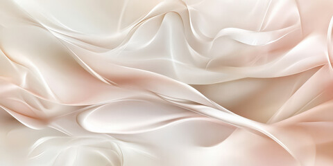 Obraz premium Elegant champagne and blush pink abstract texture with flowing organic shapes and shimmering accents.