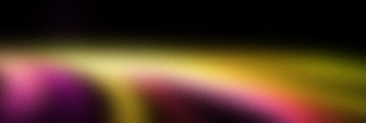 Grainy gradient background, dark blue orange red abstract color wave black backdrop, noisy texture