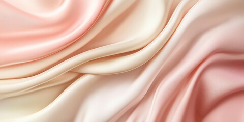 Obraz premium Elegant pastel gradient with pink, peach, and ivory tones blending smoothly into each other. Ideal for luxury invitations or banners.