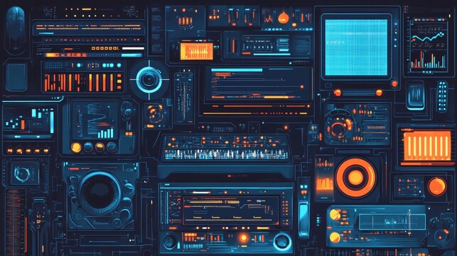Professional Software Development and Coding Concept on Computer Screen