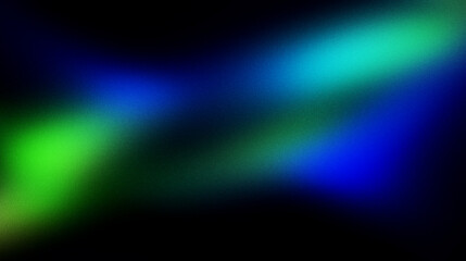 Glowing green blurred light gradient dark grainy black vertical background glowing light spot copy space