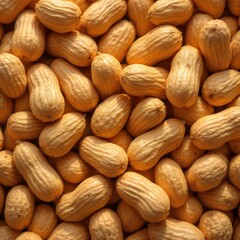 Fototapeta premium A Bountiful Harvest: Close-Up of Shelled Peanuts