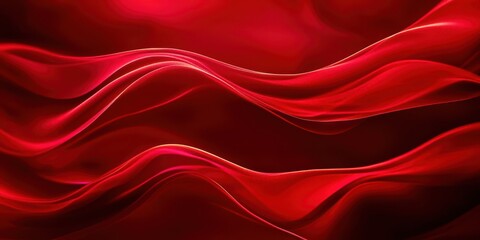 Obraz premium Red wave with a red background