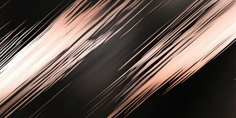 Subtle black and rose gold gradient with diagonal metallic streaks for a modern, elegant style.
