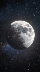 Fototapeta premium Planet Earth viewed from space with colorful cosmic backdrop and stars illuminating the vast universe