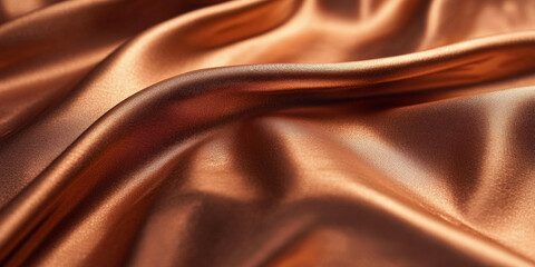 Shimmering copper metallic texture with a glowing finish and rich orange undertones.