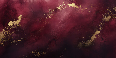 Rich burgundy gradient background with soft transitions into gold tones, creating a regal and refined effect.