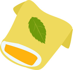 Hong Kong mango pancake illustration 