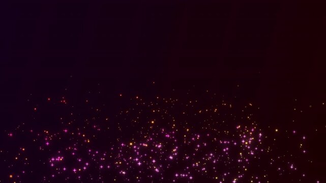 Stars, blur, particles, 4K, black background, glow, gradient, special effects, fantasy, animation, background, particles, material, nature, motion, simple, pattern, effect, space, light, flow, pink, y