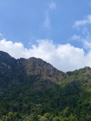 clouds over the mountains