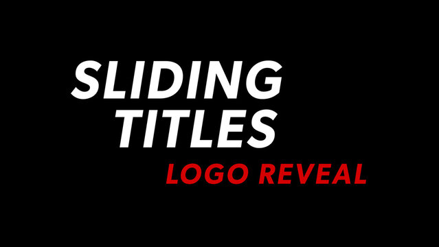 Slide Across Titles With Logo Reveal