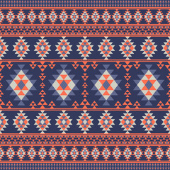 Geometric ethnic seamless pattern. Design for fabric, wrapping, wallpaper, background, carpet, curtain, cushion, pillow cover, phone case, decoration, patchwork and embroidery.