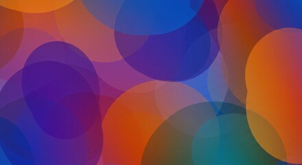 Obraz premium Vibrant Abstract Spheres: A captivating abstract composition of overlapping, translucent spheres in a dynamic array of colors.