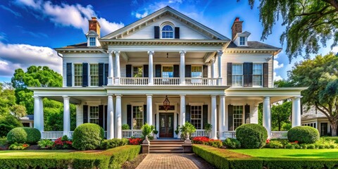 Stunning Colonial House Architectural Photography, Capturing Elegant Facades, Timeless Designs, and Historical Charm of Colonial Architecture in Beautiful Natural Surroundings