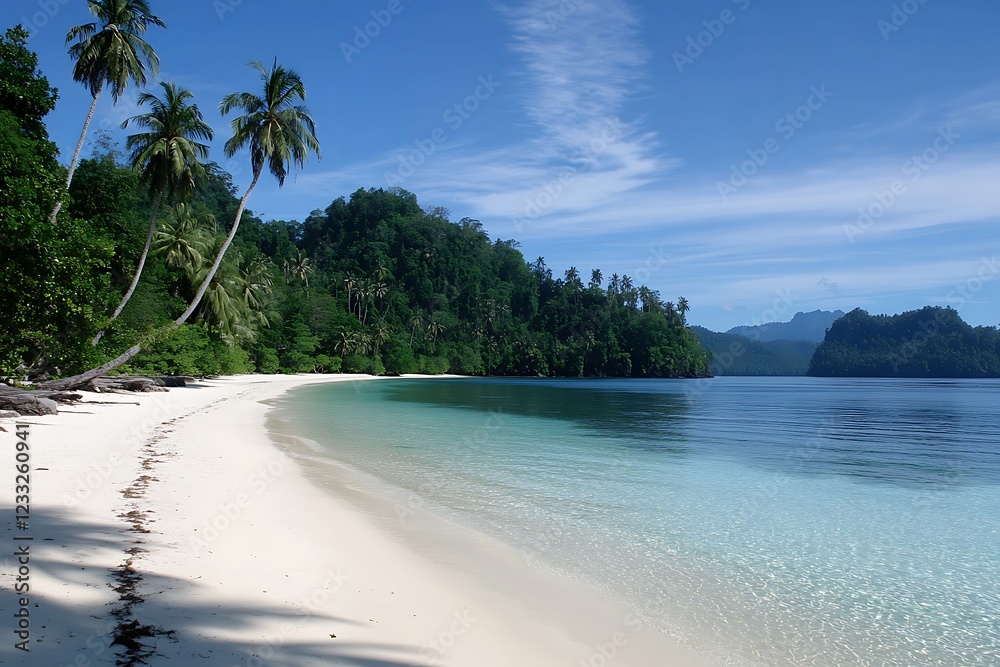 Wall mural Serene Tropical Beach Paradise