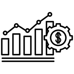 growth icon element for design