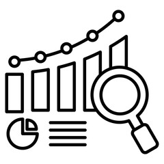 Data Analysis icon element for design