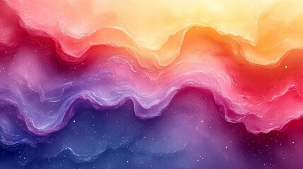 Vibrant abstract waves of color blending seamlessly in a cosmic background