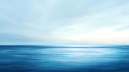 Fototapeta premium Abstract blue horizon. Ocean Horizon. Illustration
