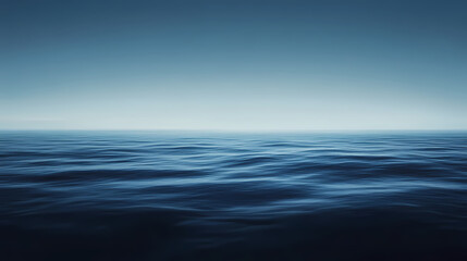 Fototapeta premium Abstract blue horizon. Ocean Horizon. Illustration