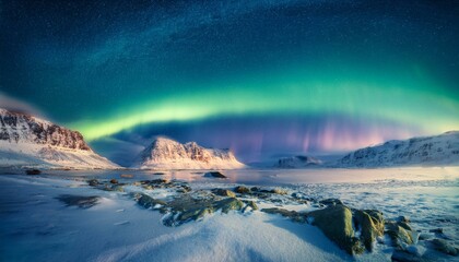 Fototapeta premium Auroras bring a sense of peace and wonder. 