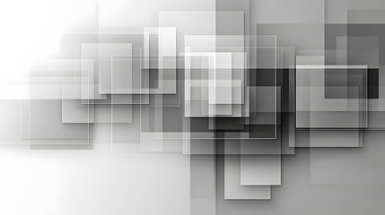 Fototapeta premium Minimalist Design of Transparent Overlapping Rectangles