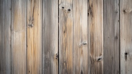 Naklejka premium Rustic Wooden Planks with Knots and Textured Grain Pattern for Backgrounds and Designs