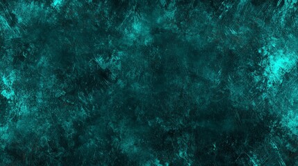 Abstract Turquoise Textured Background with Grunge Effect