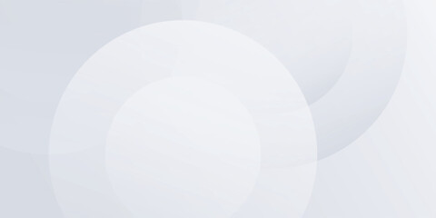 Modern vector white background with white circle lines digital future abstract modern simple