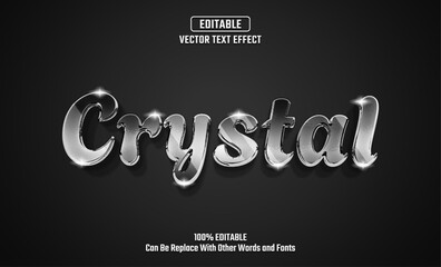 Crystal Editable Vector Text Effect.