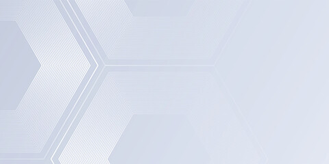 Abstract white background with gradient color and artistic dynamic lhexagon modern abstract