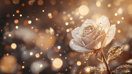 Fototapeta premium Brilliant Dreamy Golden Rose