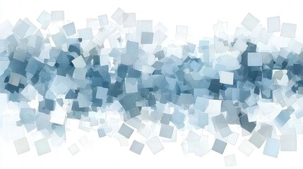 Abstract Blue and White Background with Geometric Shapes and Depth