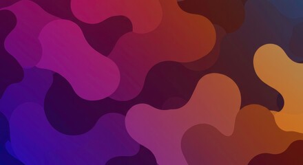 Abstract Liquid Shapes: A vibrant and dynamic composition of abstract liquid shapes, blending a rich palette of colors from deep blues and purples to warm reds, oranges, and yellows.