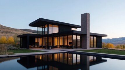 Obraz premium Future living architectural concepts in elegant real estate home