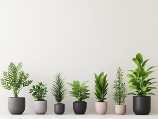 Fototapeta premium Explore Our Indoor Plant Cutout Element Collection: Beautifully Crafted Silhouettes to Elevate Your Decor, Perfect for Craft Projects, Wall Art, and Themed Displays!
