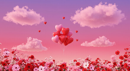 Fototapeta premium Happy Valentine's Day Background